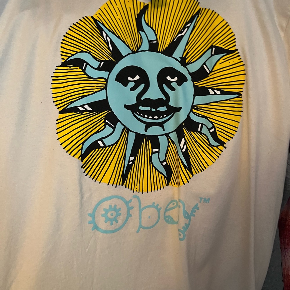 Obey White Sun Graphic Short Sleeve Tee